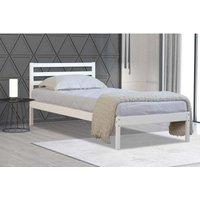 Flintshire Maxwell 3Ft Single White Bed Frame, White
