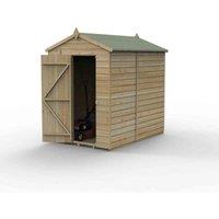 Forest Garden Beckwood 5x7 Apex Shed - No Windows, Brown