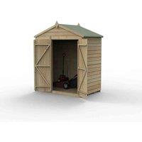 Forest Garden Beckwood 6x4 Apex Shed - No Windows, Brown