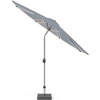 Pacific Lifestyle Glow Defender 3m Round Luna Grey Parasol, Grey