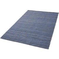 Pacific Lifestyle Denim Blue/White Ikat Rectangular Rug, Blue