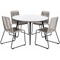 Pacific Lifestyle Pang 4 Seater Dining Set Mink