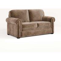 Jay-Be Heritage Sofa Bed With E-pocket Mattress - Two Seater - Luxe Velvet Cedar, Brown