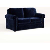 Jay-Be Heritage Sofa Bed With E-pocket Mattress - Two Seater - Luxe Velvet Royal, Blue