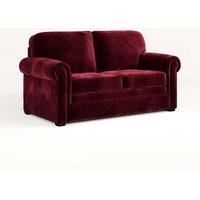 Jay-Be Heritage Sofa Bed With E-pocket Mattress - Two Seater - Luxe Velvet Shiraz, Red