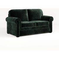 Jay-Be Heritage Sofa Bed With E-pocket Mattress - Two Seater - Luxe Velvet Bottle Green, Green