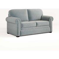 Jay-Be Heritage Sofa Bed With E-pocket Mattress - Two Seater - Brushed Twill Sky , Blue