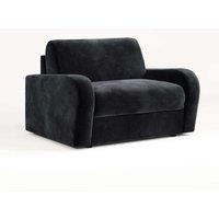 Jay-Be Deco Snuggler Sofa Bed With E-sprung Mattress - Luxe Velvet Charcoal, Grey