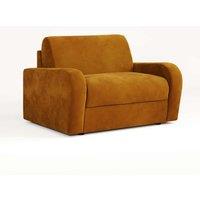 Jay-Be Deco Snuggler Sofa Bed With E-sprung Mattress - Luxe Velvet Saffron, Gold