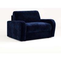 Jay-Be Deco Snuggler Sofa Bed With E-sprung Mattress - Luxe Velvet Royal, Blue