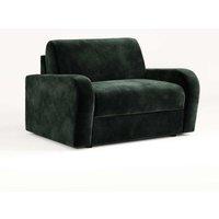 Jay-Be Deco Snuggler Sofa Bed With E-sprung Mattress - Luxe Velvet Bottle Green, Green