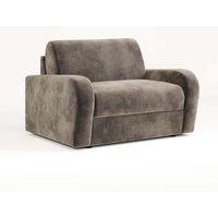 Jay-Be Deco Snuggler Sofa Bed With E-sprung Mattress - Luxe Velvet Mink, Brown