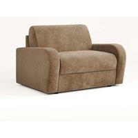 Jay-Be Deco Snuggler Sofa Bed With E-sprung Mattress - Cosy Chenille Dreamy, Cream