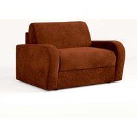 Jay-Be Deco Snuggler Sofa Bed With E-sprung Mattress - Cosy Chenille Foxy, Orange