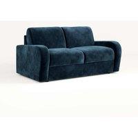 Jay-Be Deco Sofa Bed With E-sprung Mattress - Two Seater - Luxe Velvet Airforce, Blue
