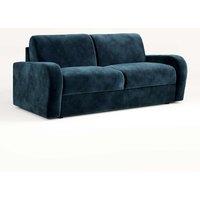 Jay-Be Deco Sofa Bed With E-sprung Mattress - Three Seater - Luxe Velvet Airforce