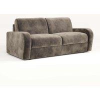 Jay-Be Deco Sofa Bed With E-sprung Mattress - Three Seater - Luxe Velvet Mink, Brown