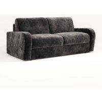 Jay-Be Deco Sofa Bed With E-sprung Mattress - Three Seater - Luxe Velvet Steel, Grey