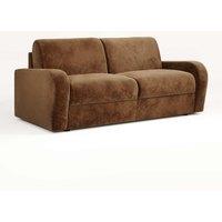 Jay-Be Deco Sofa Bed With E-sprung Mattress - Three Seater - Cosy Chenille Cork, Brown