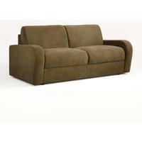 Jay-Be Deco Sofa Bed With E-sprung Mattress - Three Seater - Cosy Chenille Hedge, Green