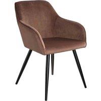 Tectake Accent Chair Marilyn w/ Armrests, Brown