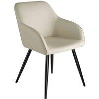 Tectake Accent Chair Marilyn w/ Armrests - Cream, Cream