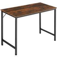 Tectake Office & Study Desk Jenkins, 50x100x75.5cm - Brown, Brown
