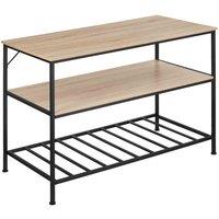 Tectake Shelves Akeley - Light Brown, Brown