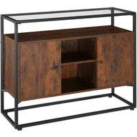 Tectake Sideboard Oldham 100 x 38 x 80,5 cm - Brown, Brown