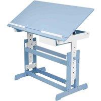 Tectake Writing Desk w/ Drawer - Blue, Blue