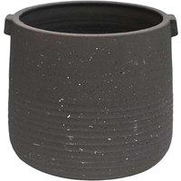Ivyline Aurora Terrazzo Handle Planter Slate H21cm D22cm, Grey
