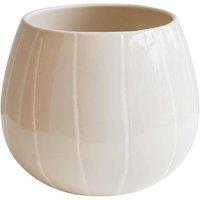 Ivyline Nova Wax Relief Cream Planter H18cm D23cm, Cream