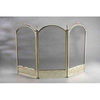 Inglenook Filigree Fire Guard Brass