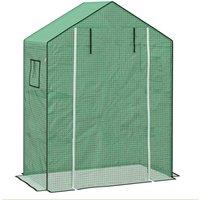 Outsunny PE Greenhouse Cover Replacement - Green, Green