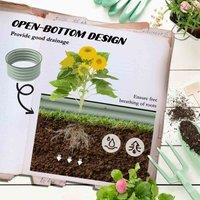 Outsunny 2pk Raised Metal Garden Bed w/ Safety Edging, Green, Green