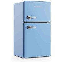 Montpellier MAB2035EPB Undercounter Retro Fridge Freezer In Pastel Blue