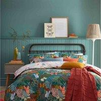 furn. Furn. Floral Super King Duvet Cover Set, Blue