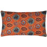 Wylder Tropics Akamba Tribal Paisley Filled Cushion, Orange