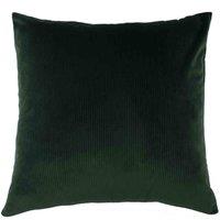 furn. Furn. Aurora Ribbed Velvet Filled Cushion, Green