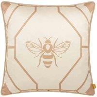 furn. Furn. Bee Deco Geometric Filled Cushion, Gold