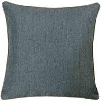 Paoletti Bellucci Large Piped Contrasting Trim Filled Cushion, Grey