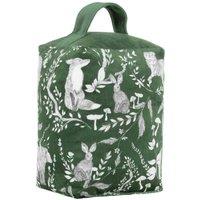 furn. Furn. Buckthorn Woodland Velvet Doorstop, Green