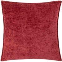 Evans Lichfield Buxton Square Filled Cushion, Red