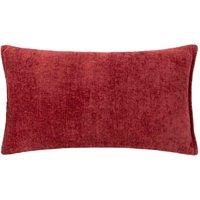 Evans Lichfield Buxton Rectangular Filled Cushion, Red