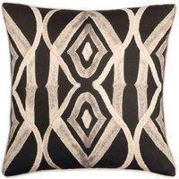 Wylder Tropics Cape Ikat Filled Cushion, Black