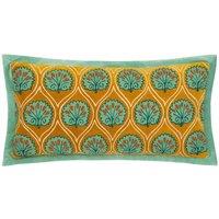 Paoletti Casa Embroidered Filled Cushion, Blue