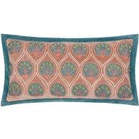 Paoletti Casa Embroidered Filled Cushion, Blue