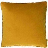 furn. Furn. Cosmo Velvet Filled Cushion, Yellow