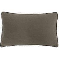 furn. Furn. Cosmo Rectangular Velvet Filled Cushion, Grey