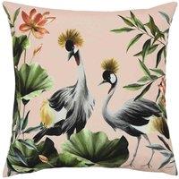 Evans Lichfield Cranes Outdoor Filled Cushion, Pink